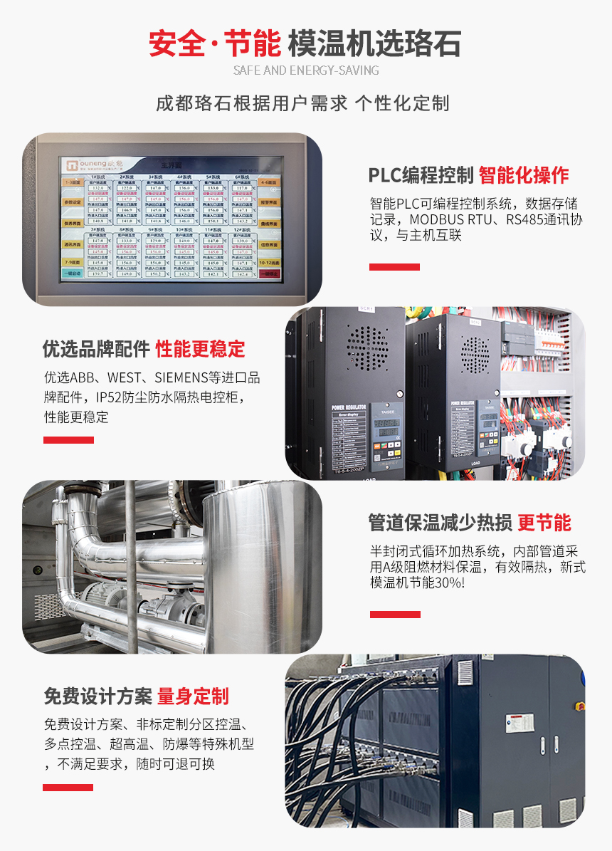 四機一體模溫機產(chǎn)品特點